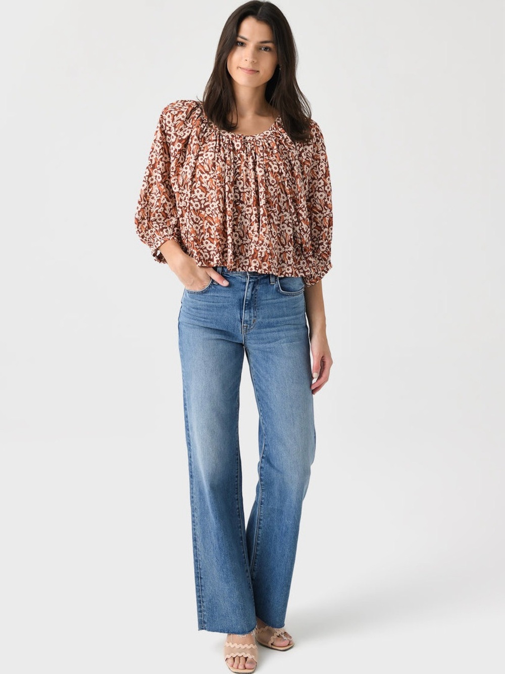 NWT Rhode Tammy Top in Sienna Bloom Women's Size Small